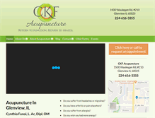 Tablet Screenshot of ckfacupuncture.com